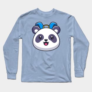 Cute Panda Bag Cartoon Long Sleeve T-Shirt